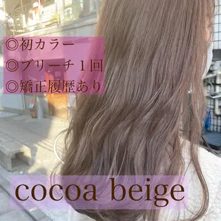 ロング カラー ヘアアレンジ オリーブ透明感カラー 表参道/MIKUのヘアスタイル