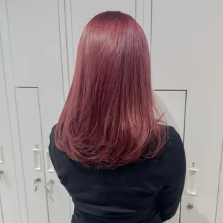 セミロング カラー ヘアアレンジ 💗💗韓国レイヤー yu-ki💗💗のヘアスタイル