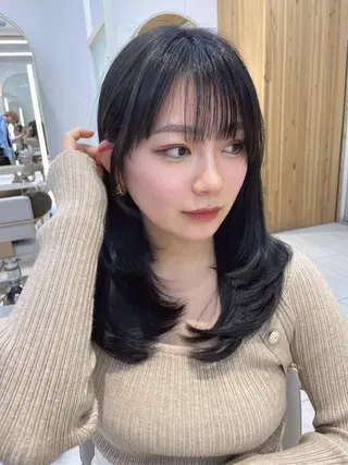 ロング 顔周り/透明感カラー /韓国ヘア/TAKUのヘアスタイル