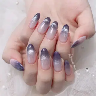 ネイル CC  NaNa ワンホンネイル🌙Nのネイルデザイン