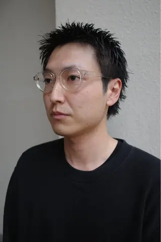 ショート メンズ パーマ/メンズ/ 鮫島竜海のヘアスタイル