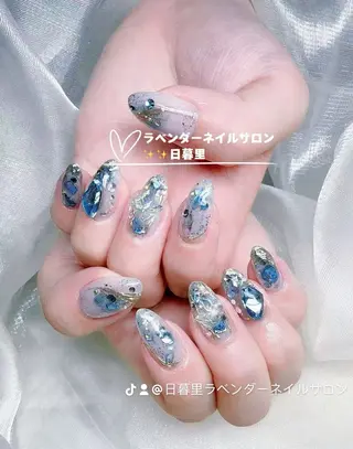 ネイル ラベンダー💖日暮里 ルル💖ネイルのネイルデザイン