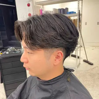 ミディアム パーマ メンズ 【柏メンズパーマ職人 】店長　KAZUMAのヘアスタイル