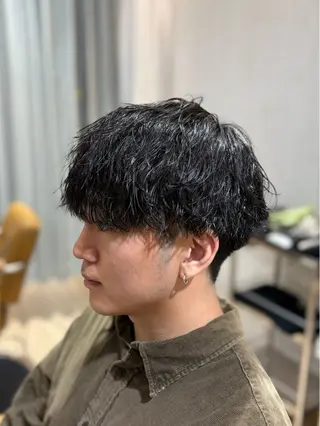 パーマ メンズ メンズカット/センタ ーパート /マミヤのヘアスタイル
