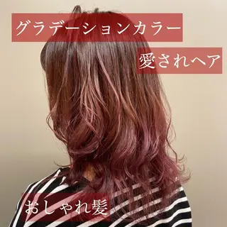 セミロング カラー パーマ ヘアアレンジ メンズ キッズ ネイル マツエク・マツパ ♡モテ髪/似合わせ♡ 透明感/JUICE♡のヘアスタイル