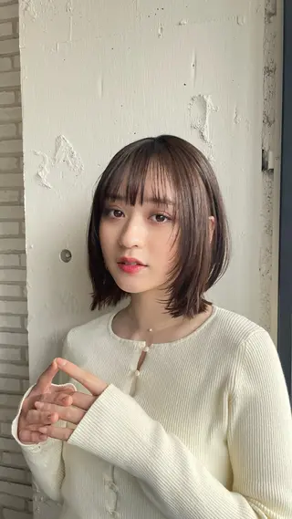 ミディアム 🇰🇷くびれボブ/ 韓国ボブ🇰🇷愛誠のヘアスタイル