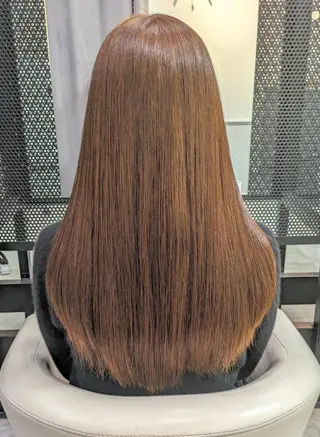 ロング ベージュ＊Spica 【ミルクティー】のヘアスタイル