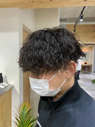 パーマ メンズ メンズブリーチカラー /パーマ ごーた立川のヘアスタイル