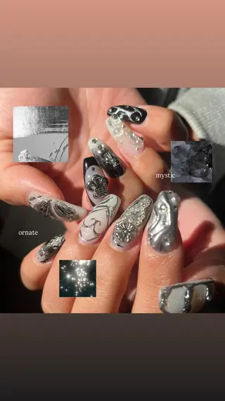 セミロング oak nail所属・myuone ☆miyuのネイルデザイン