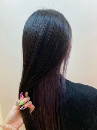 ロング カラー ベージュ/インナー カラー🤍Rieのヘアスタイル