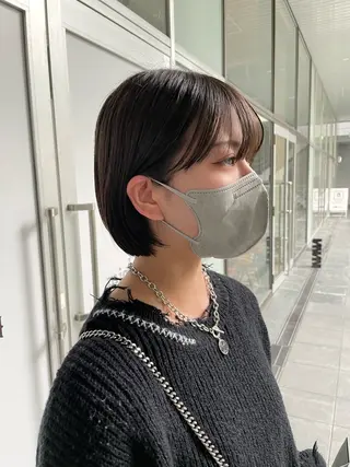 ショート 栄　mighty by H所属・不破一輝/栄/矢場町 ボブ/レイヤー/艶髪のヘアスタイル