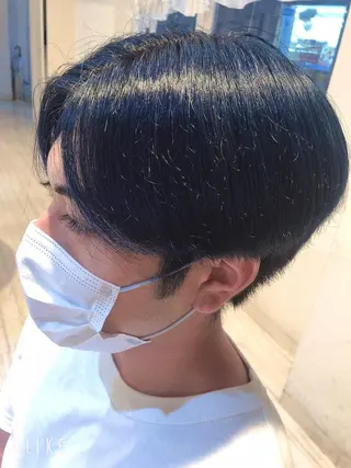 カラー メンズ 髪質改善&ストレート ‪✂︎‬鈴木青樹のヘアスタイル