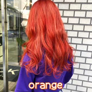 セミロング カラー パーマ ヘアアレンジ ハイトーン特化🤍 浦住のヘアスタイル