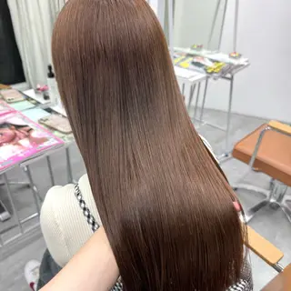 ロング カラー ヘアアレンジ ブリーチなしカラー /ベージュ/安形翔のヘアスタイル