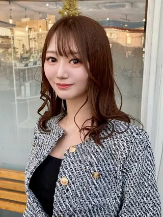 セミロング 🍭透明感カラー 志賀拓海🍬🌈のヘアスタイル