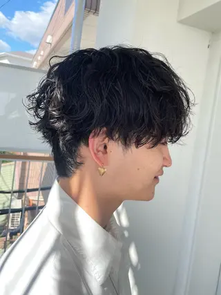 パーマ メンズ メンズモテパーマ💙 fuwaのヘアスタイル