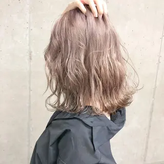 ミディアム 透明感カラー／ 髪質改善／ボブ／中山のヘアスタイル