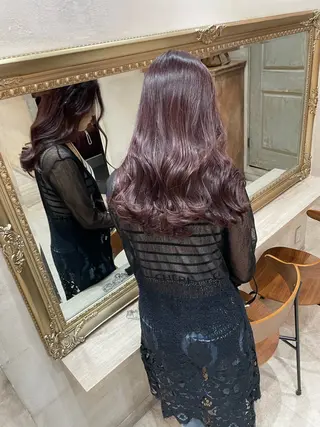 セミロング カラー✨縮毛矯正✨ ハギワラケンタのヘアスタイル