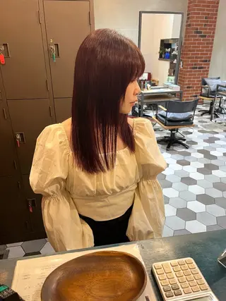 カラー 似合わせ顔まわり カット💛森尾真由美のヘアスタイル