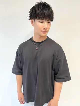 ショート パーマ ill副店長 立和田純也のヘアスタイル