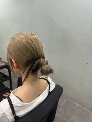 セミロング ヘアアレンジ Cecil hair所属・yui/パーマ/ メンズカットのヘアスタイル