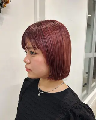 ショート カラー 髪質改善/縮毛矯正/ 透明感カラーYUMAのヘアスタイル