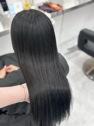 ロング カラー 韓国風暗髪ヘア🤍 🫧MIREIのヘアスタイル