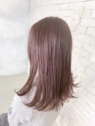セミロング LUXBE LUCE那覇イオン店所属・LUXBE LUCEのヘアスタイル