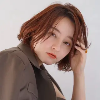 ショート カラー パーマ 髪質改善ストレート✨ パーマヘア✨YUKIのヘアスタイル