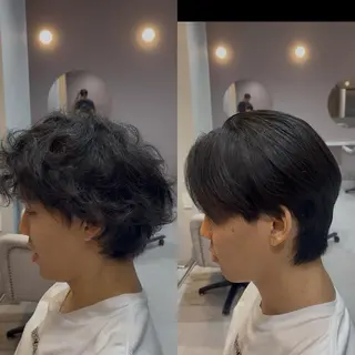 ショート 💎曲がる縮毛矯正 💎透明感カラー/のヘアスタイル