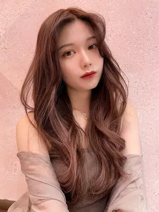 ロング カラー 韓国ヘア🤍顔周り/ 髪質改善✨/林遼一郎のヘアスタイル