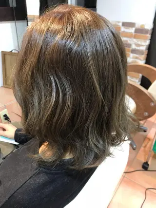 ミディアム カラー 💙あかみね 💙（mine）のヘアスタイル