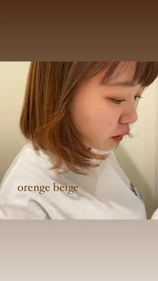 カラー SOLO所属・奈良 彩華のヘアスタイル