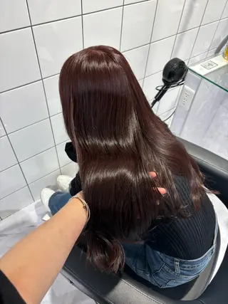 ロング カラー 表参道♡暗髪^ྀི 艶カラー♡アユミのヘアスタイル