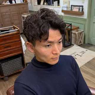 パーマ メンズパーマ✨️/ 縮毛カラー🫧あきはのヘアスタイル