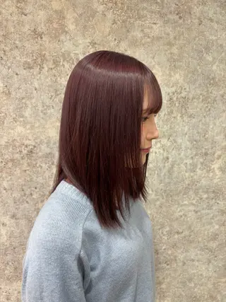 カラー みやもと みくのヘアスタイル