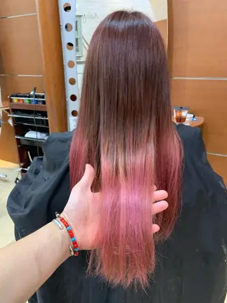 ロング 縮毛矯正/髪質改善 /韓国風　山川春輝のヘアスタイル