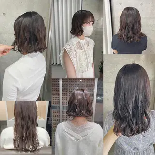 パーマ ボブパーマコテ巻き風 パーマNo1深江秀平のヘアスタイル