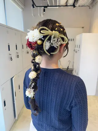 ヘアアレンジ 透明感カラー✨艶髪 制作🌱山根あゆみのヘアスタイル