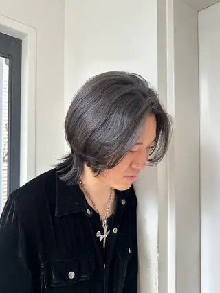 パーマ メンズ 安丸 結夏のヘアスタイル