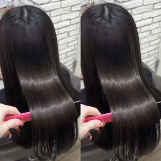 セミロング カラー 上質髪🪐 AIRI🪷‧₊˚のヘアスタイル