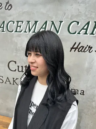 セミロング 川端 智治のヘアスタイル