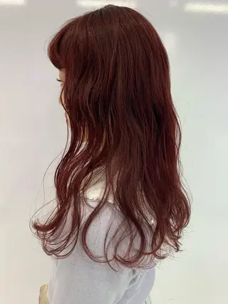 ロング カラー ハッシュカット/ハイ トーン/MANAMIのヘアスタイル