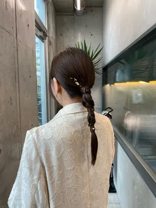 ロング カラー ヘアアレンジ mina 🌷のヘアスタイル