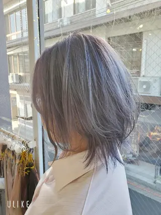 ミディアム カラー ヘアアレンジ ナカシマ  アユミのヘアスタイル