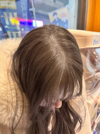 ロング カラー ヘーゼルベージュ/ 赤み消し/はるのヘアスタイル
