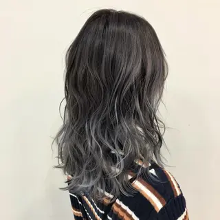 セミロング カラー 斉藤 翔平のヘアスタイル
