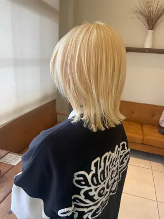 ミディアム カラー 片山千晴✨ツヤ髪 ✨顔まわりカット✨のヘアスタイル