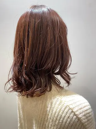 ミディアム カラー 門崎未依/レイヤー/ メンズカット🪿🌼のヘアスタイル