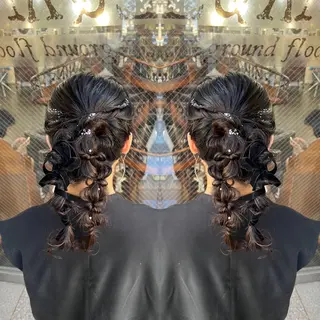 セミロング ヘアアレンジ レイヤー/ボブ/ ミニボブ/AOIのヘアスタイル